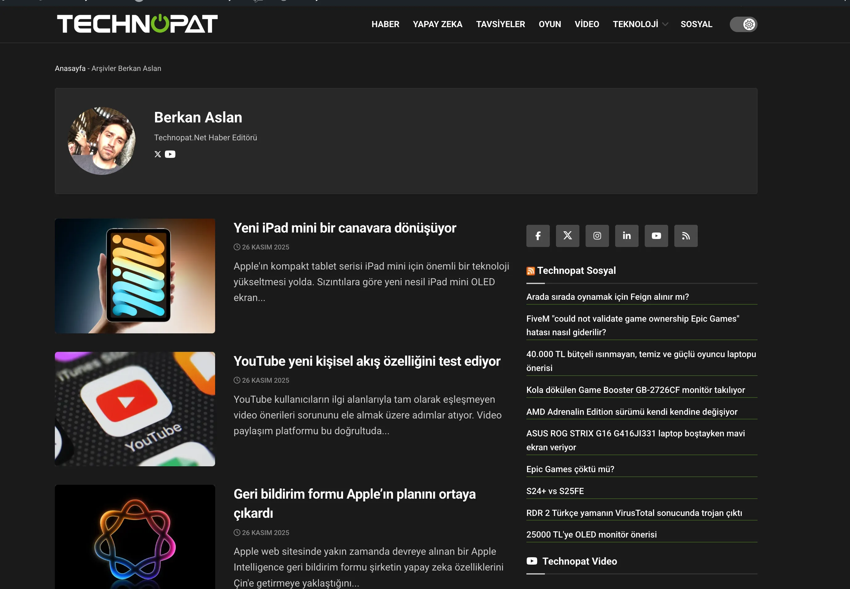 Technology Editor - Technopat